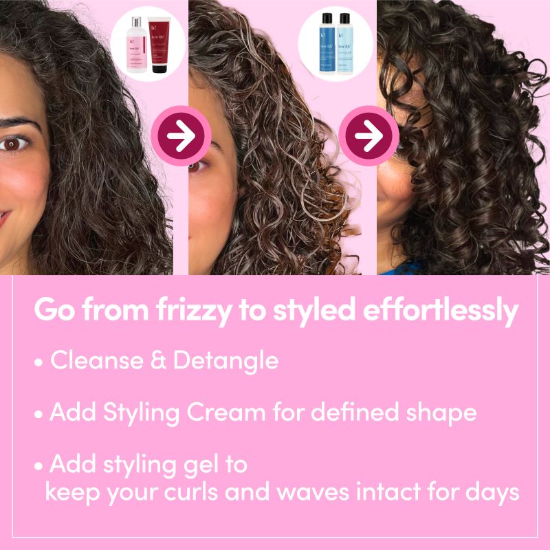 Best Life Curl Nourish Argan Wash & Style Bundle | for Dry, Color-treated, Curly, Wavy & Coily Hair (900 Ml (Pack of 4))