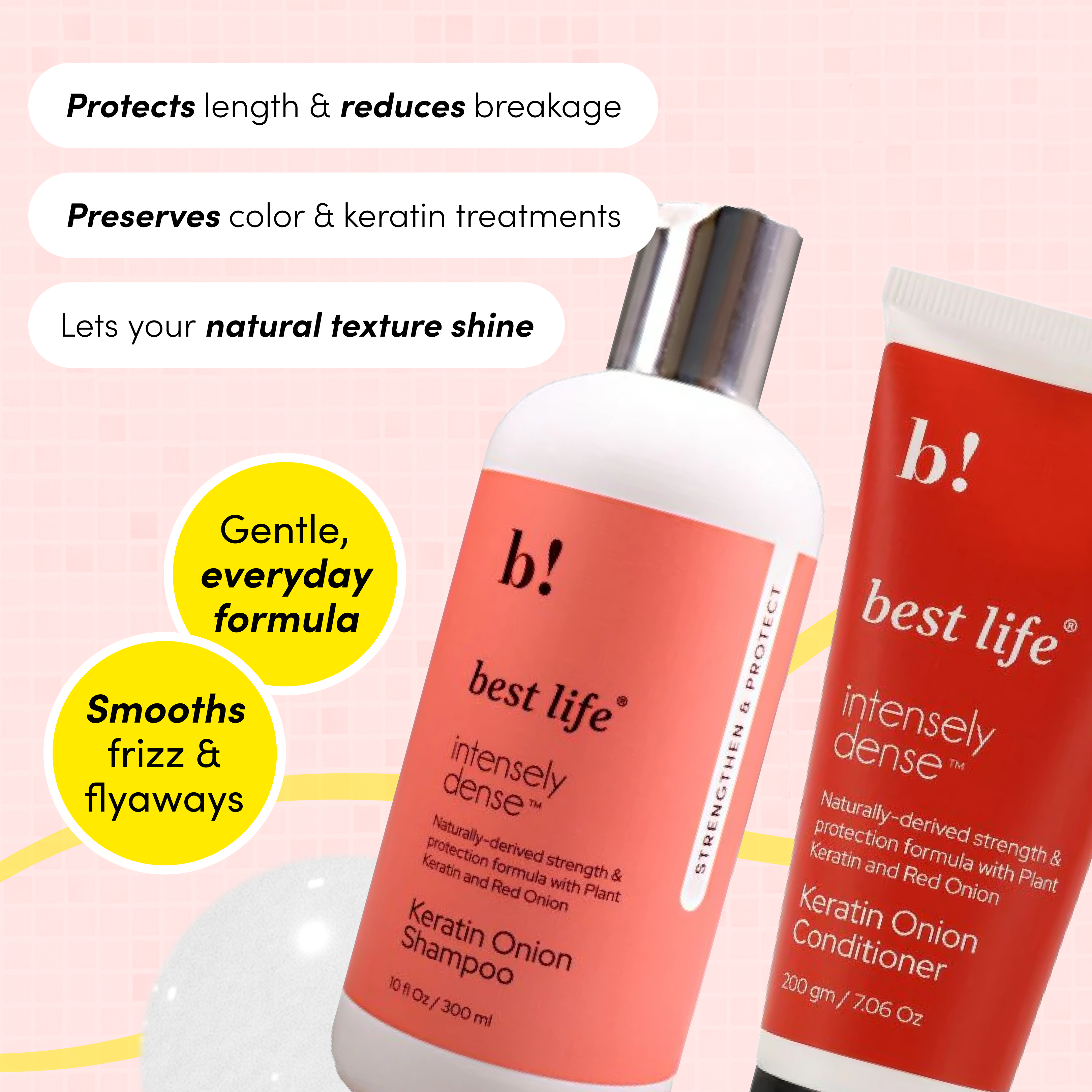 Keratin Onion Hair Shampoo & Hair Conditioner (Combo Pack)