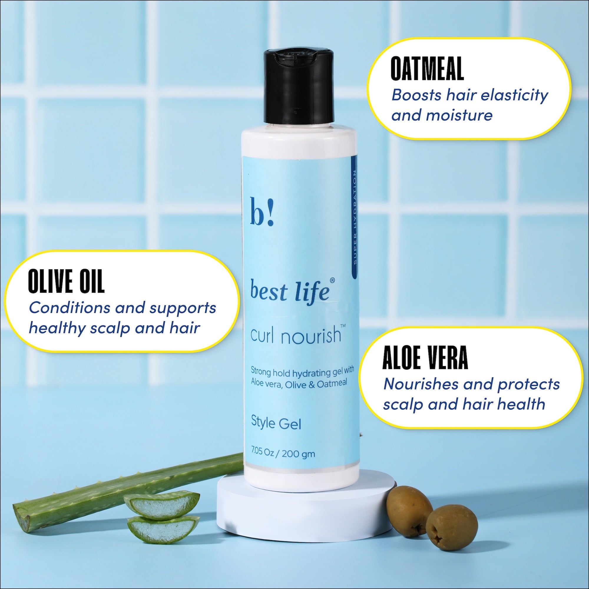 Curl Nourish Hydrating Style Gel for Curly and Wavy hair