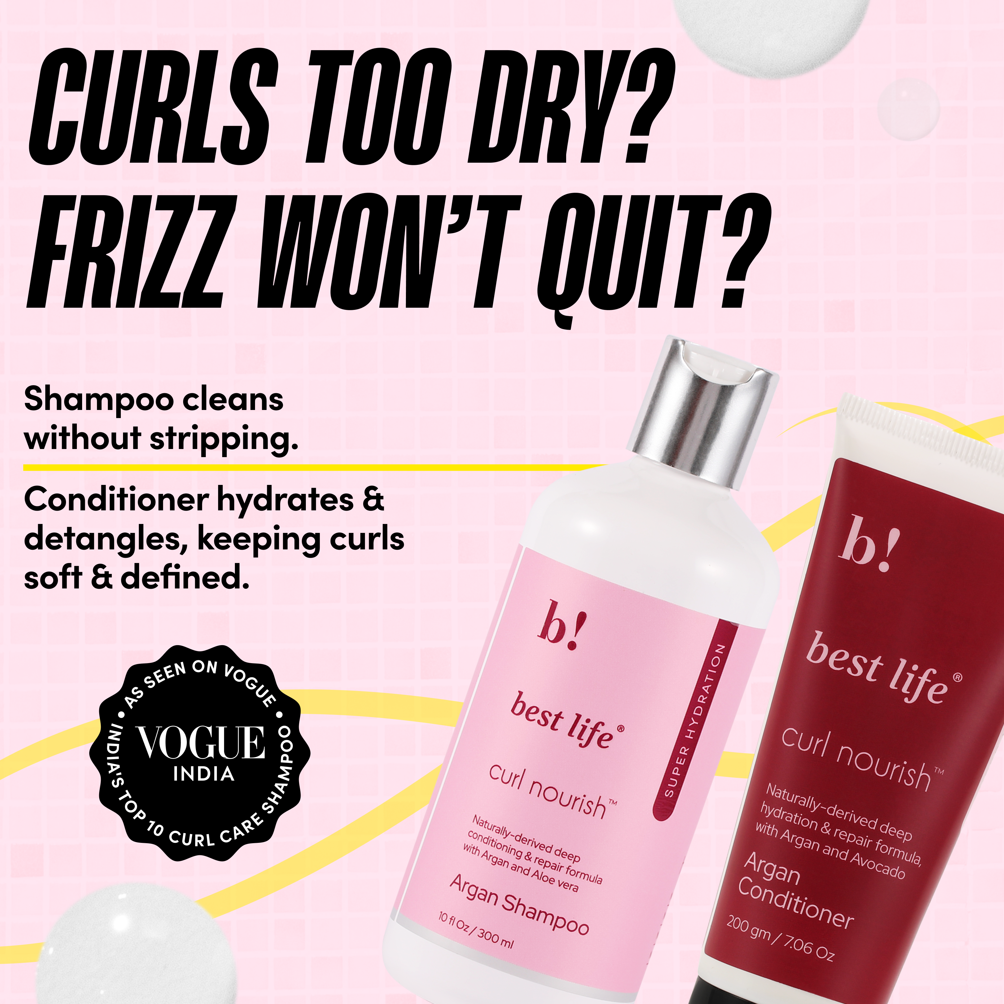 Curl Nourish (Moroccan Argan oil) Shampoo & Conditioner