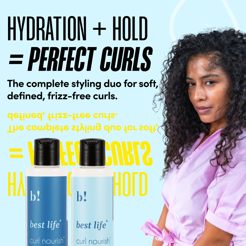 Curl Nourish- Hydrating Style Hair Cream & Hair Gel Set