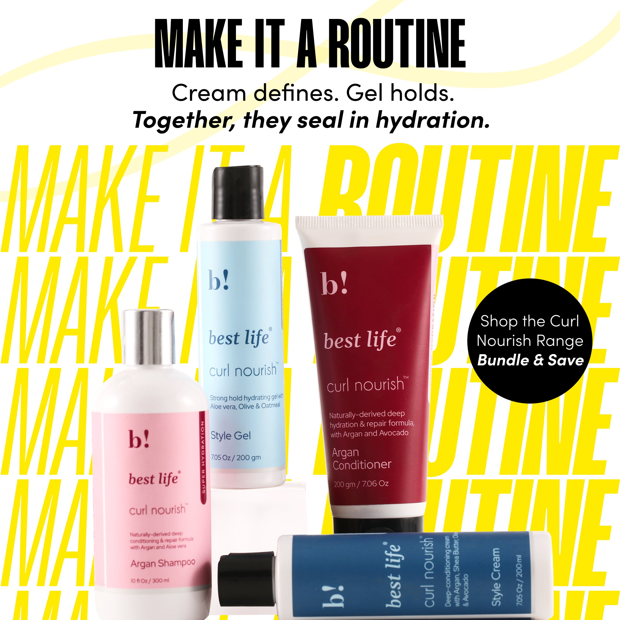 Curl Nourish (Moroccan Argan oil) Shampoo & Conditioner