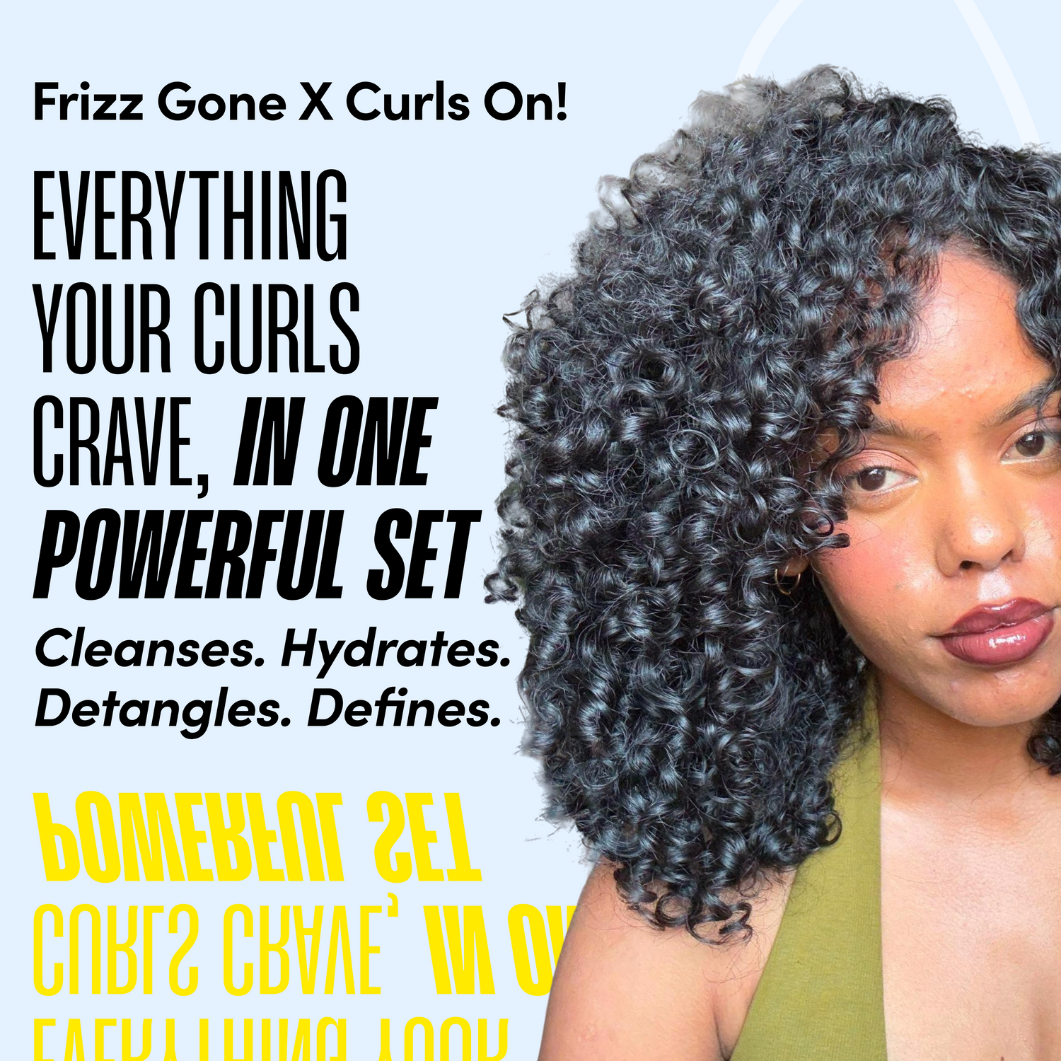 Best Life Curl Nourish Wash &amp; Style Kit | For Curly, Wavy, Dry, Frizzy Hair | Travel Friendly