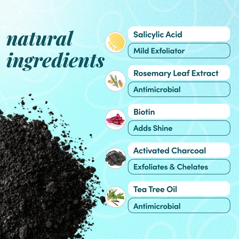 Charcoal Rosemary Shampoo (Anti-dandruff Scalp Scrub)