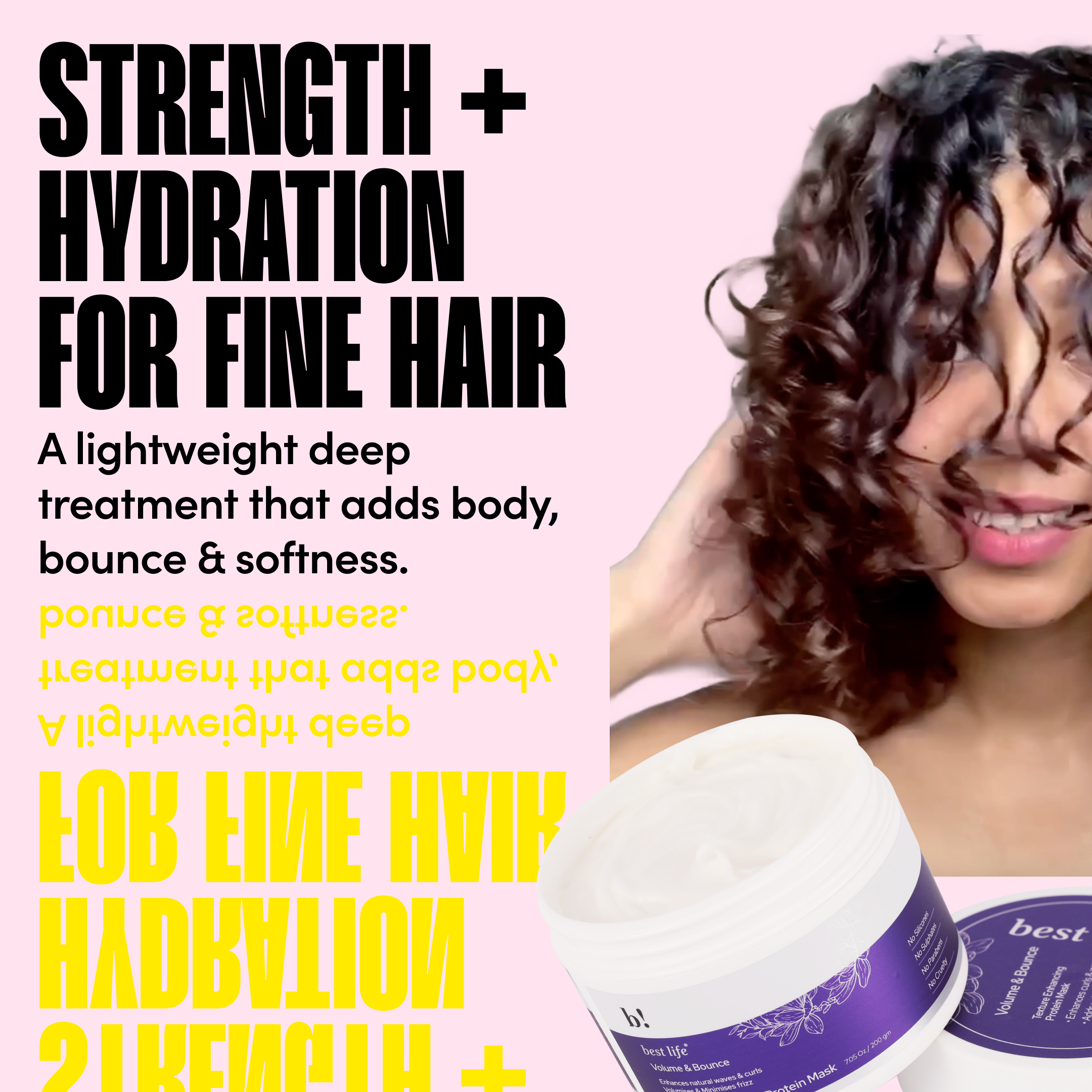 Volume &amp; Bounce- Curl &amp; Wave enhancing Hair mask