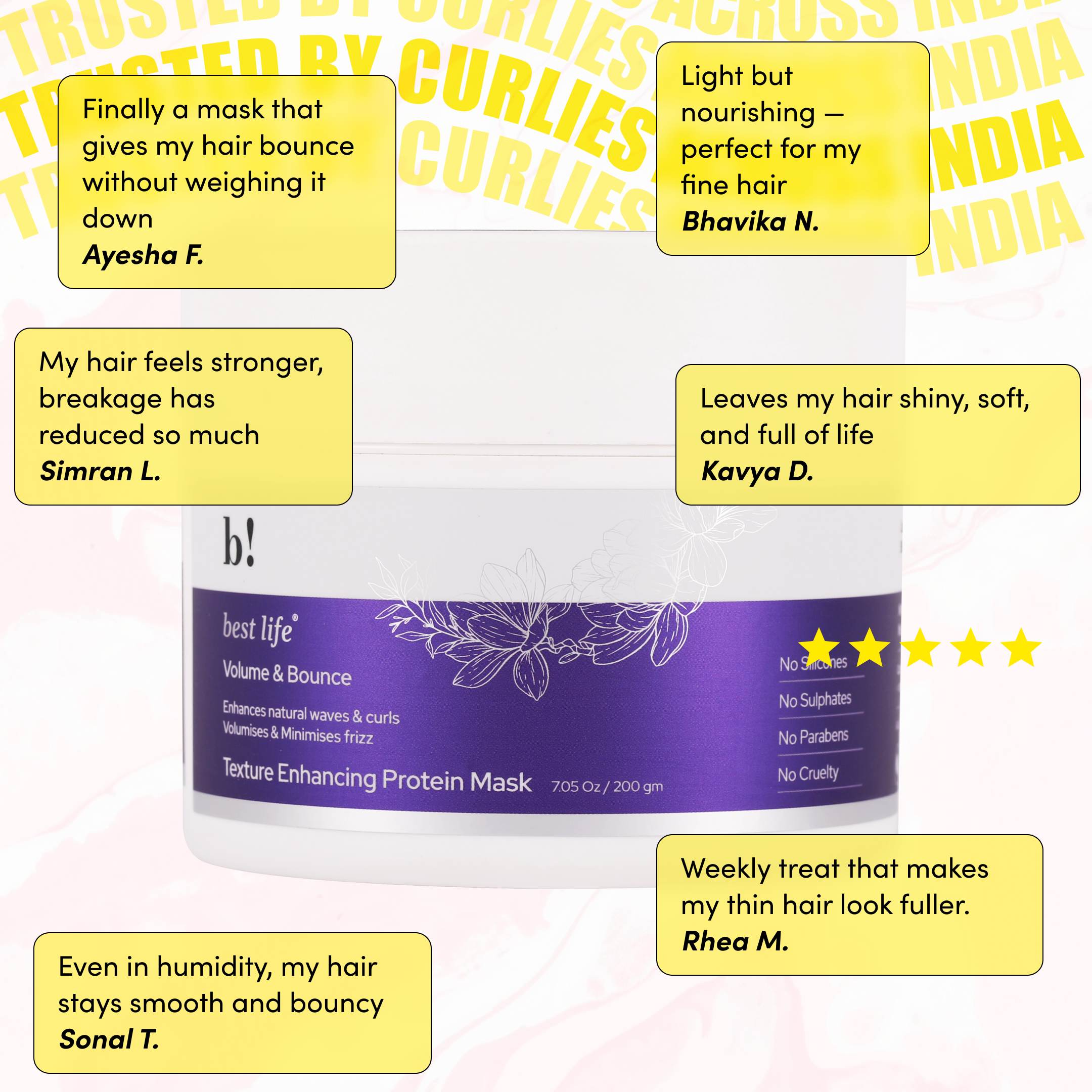 Volume &amp; Bounce- Curl &amp; Wave enhancing Hair mask
