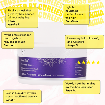 Volume &amp; Bounce- Curl &amp; Wave enhancing Hair mask