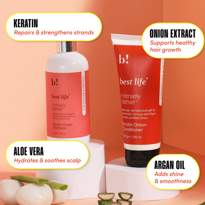Keratin Onion Hair Shampoo &amp; Hair Conditioner (Combo Pack)