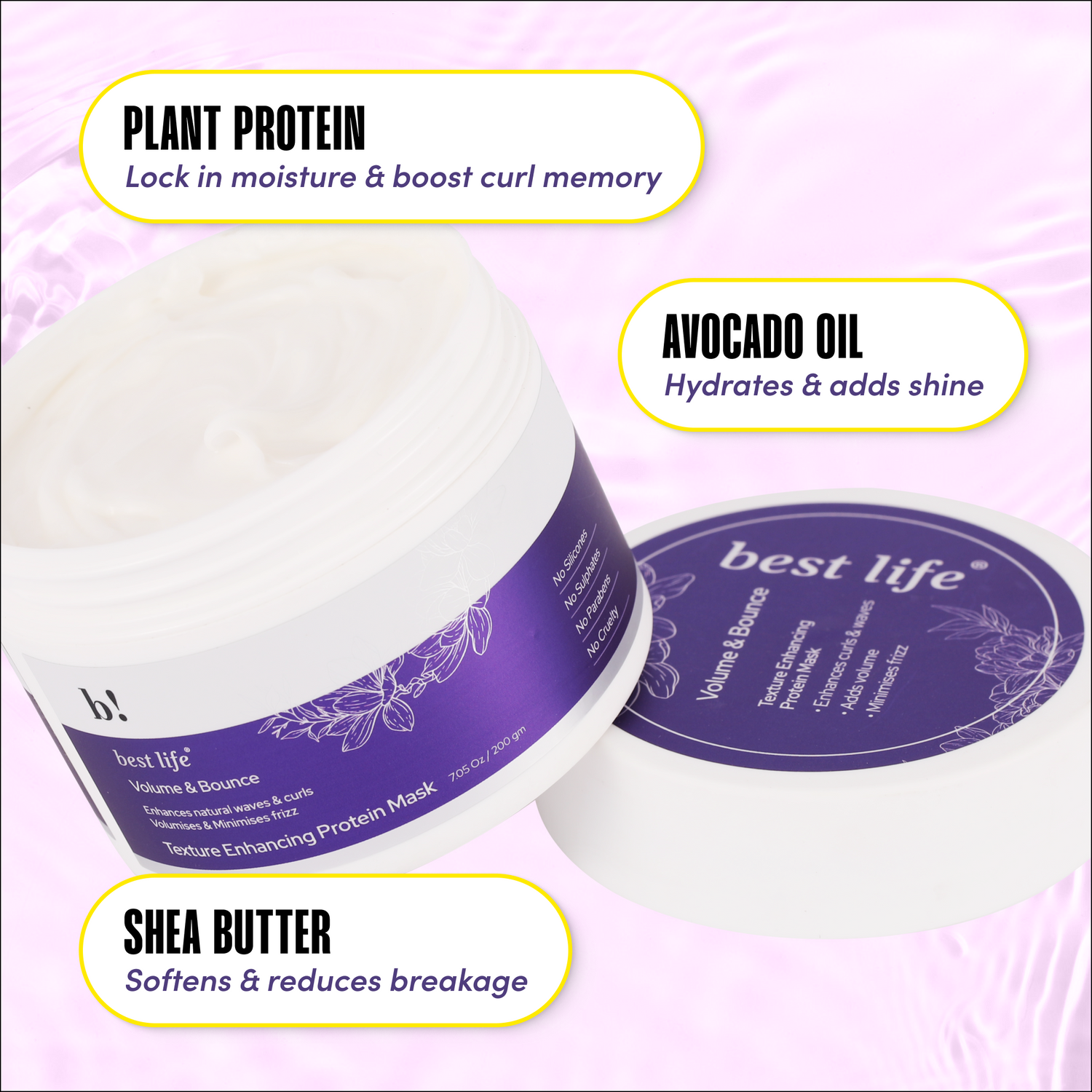 Volume &amp; Bounce- Curl &amp; Wave enhancing Hair mask