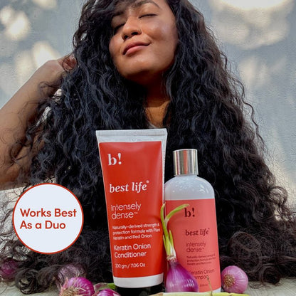Keratin Onion Hair Shampoo & Hair Conditioner (Combo Pack)