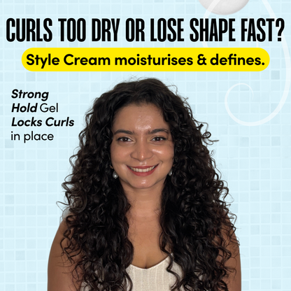 Curl Nourish- Hydrating Style Hair Cream &amp; Hair Gel Set