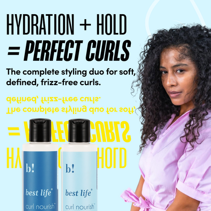 Curl Nourish- Hydrating Style Hair Cream &amp; Hair Gel Set